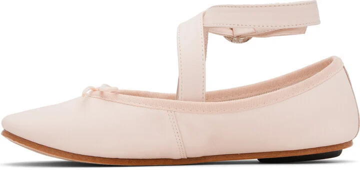 Repetto Pink Sophia Belt Ballerina Flats - Image 3