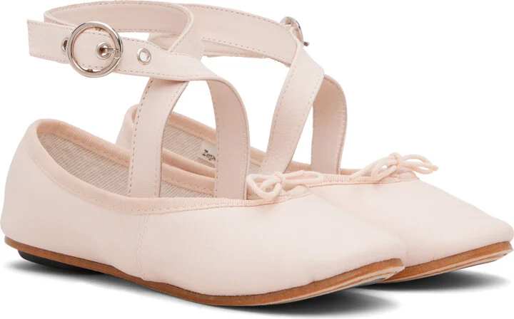 Repetto Pink Sophia Belt Ballerina Flats - Image 4