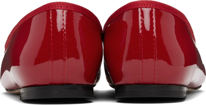Repetto Red Cendrillon Pointed-Toe Ballerina Flats - Image 2