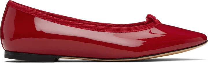 Repetto Red Cendrillon Pointed-Toe Ballerina Flats
