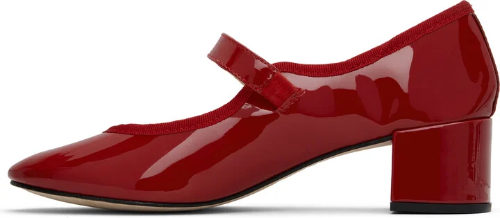 Repetto Red Fabienne Mary Jane Heels - Image 3