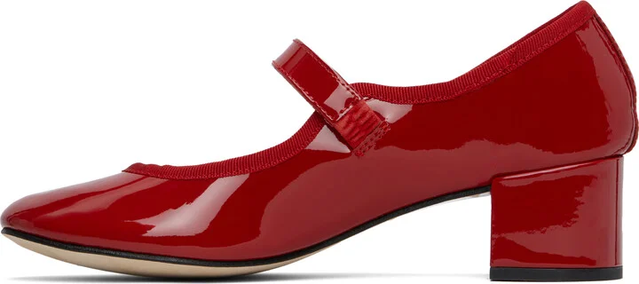 Repetto Red Fabienne Mary Jane Heels - Image 3