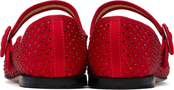 Repetto Red Georgia Mary Jane Ballerina Flats - Image 2