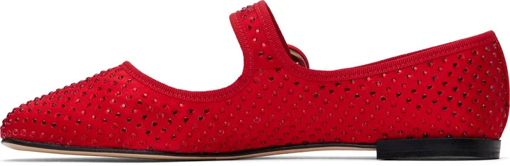 Repetto Red Georgia Mary Jane Ballerina Flats - Image 3