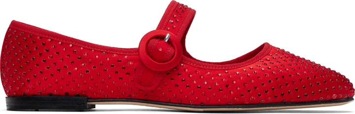 Repetto Red Georgia Mary Jane Ballerina Flats
