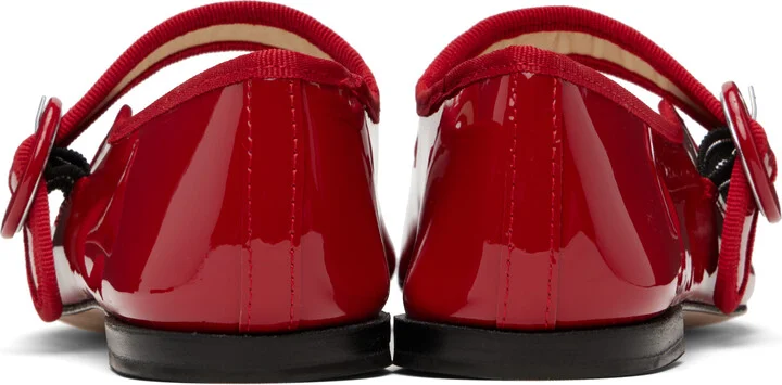 Repetto Red Georgia Square-Toe Mary Janes Ballerina Flats - Image 2