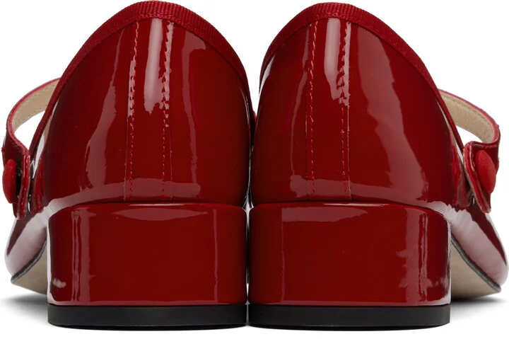 Repetto Red Rose Mary Jane Heels - Image 2