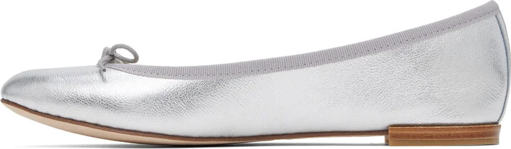 Repetto Silver Cendrillon Ballerina Flats - Image 3