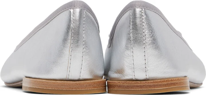 Repetto Silver Cendrillon Ballerina Flats - Image 2