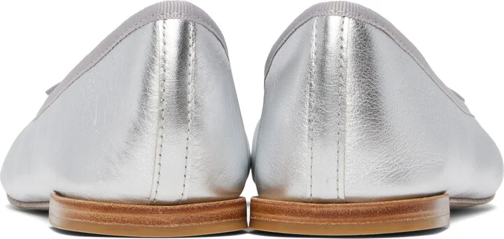 Repetto Silver Cendrillon Ballerina Flats - Image 2