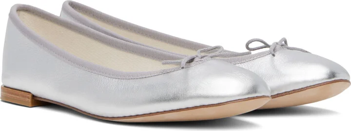 Repetto Silver Cendrillon Ballerina Flats - Image 4