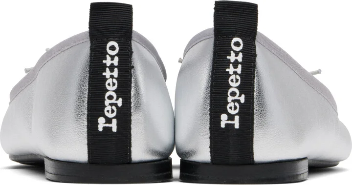 Repetto Silver Garance Square-Toe Ballerina Flats - Image 2