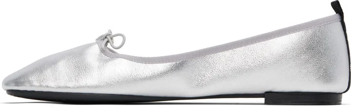 Repetto Silver Garance Square-Toe Ballerina Flats - Image 3