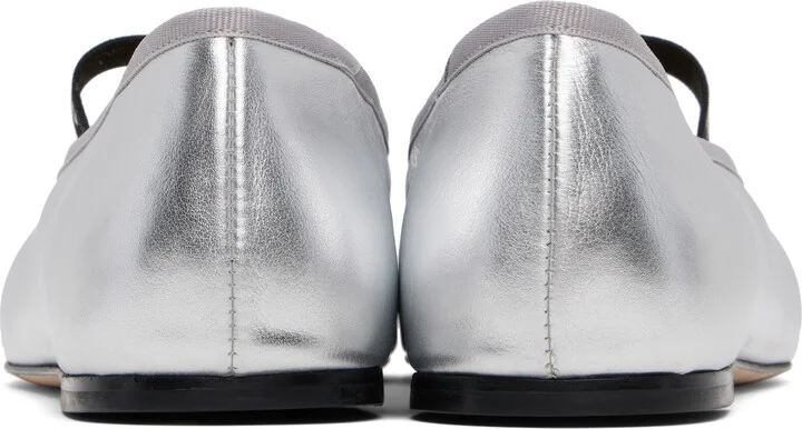 Repetto Silver Lisbeth Ballerina Flats - Image 2