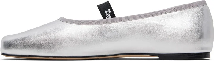 Repetto Silver Lisbeth Ballerina Flats - Image 3