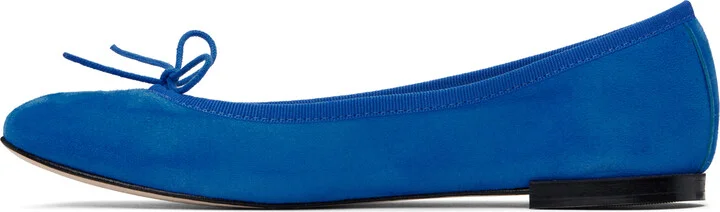 Repetto SSENSE Exclusive Blue Cendrillon Ballerina Flats - Image 3
