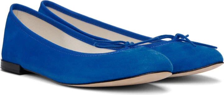 Repetto SSENSE Exclusive Blue Cendrillon Ballerina Flats - Image 4