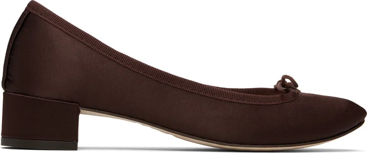 Repetto SSENSE Exclusive Brown Camille Heels
