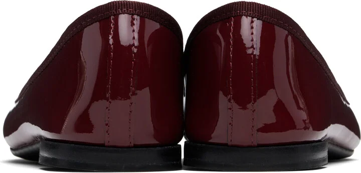 Repetto SSENSE Exclusive Burgundy Cendrillon Ballerina Flats - Image 2