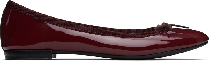 Repetto SSENSE Exclusive Burgundy Cendrillon Ballerina Flats