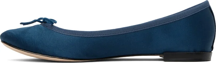 Repetto SSENSE Exclusive Navy Cendrillon Ballerina Flats - Image 3