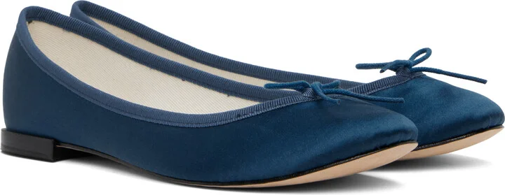 Repetto SSENSE Exclusive Navy Cendrillon Ballerina Flats - Image 4