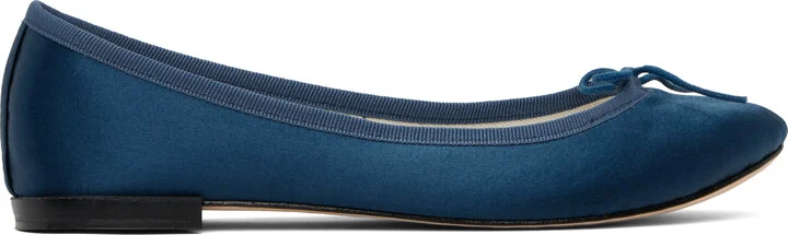Repetto SSENSE Exclusive Navy Cendrillon Ballerina Flats