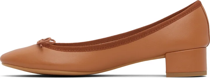 Repetto Tan Camille Rubber Sole Heels - Image 3
