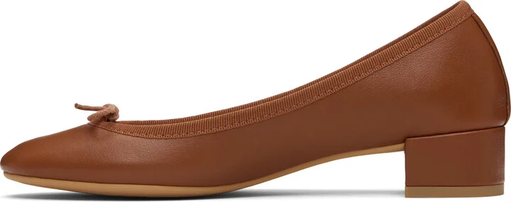 Repetto Tan Camille Rubber-Sole Heels - Image 3