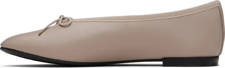 Repetto Taupe Lilouh Almond Toe Ballerina Flats - Image 3