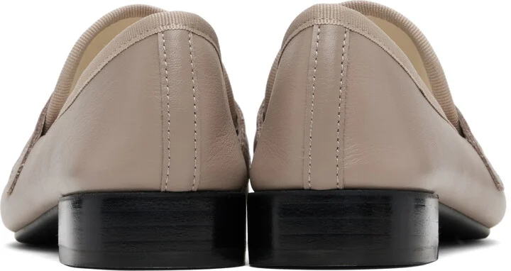 Repetto Taupe Michael Rubber-Sole Loafers - Image 2