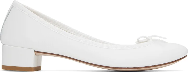 Repetto White Camille Heels