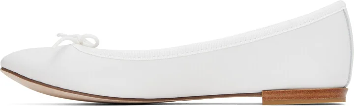 Repetto White Cendrillon Ballerina Flats - Image 3