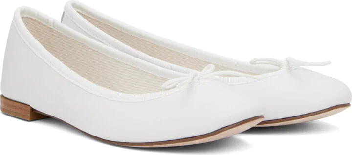 Repetto White Cendrillon Ballerina Flats - Image 4