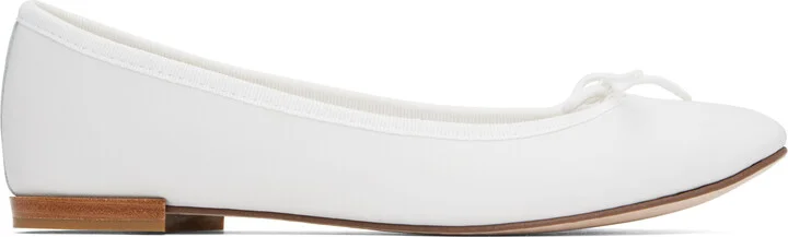 Repetto White Cendrillon Ballerina Flats