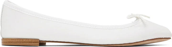 Repetto White Cendrillon Ballerina Flats