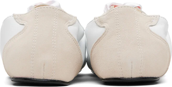 Repetto White Silk Tennis Sneakers - Image 2