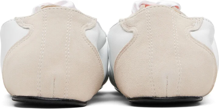 Repetto White Silk Tennis Sneakers - Image 2