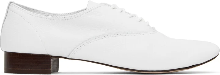 Repetto White Zizi Oxfords