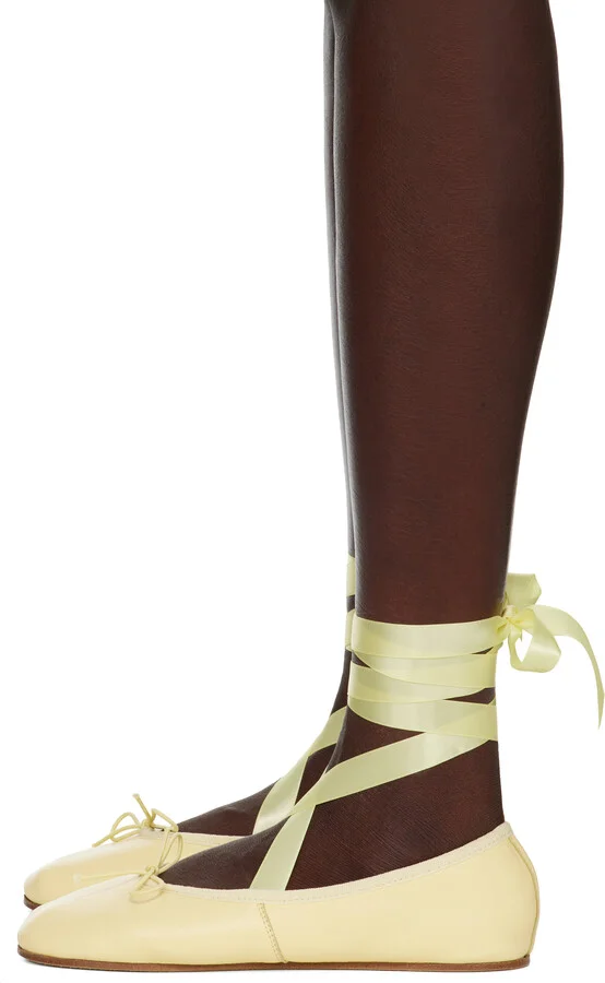 Repetto Yellow Sophia Ballerina Flats - Image 3