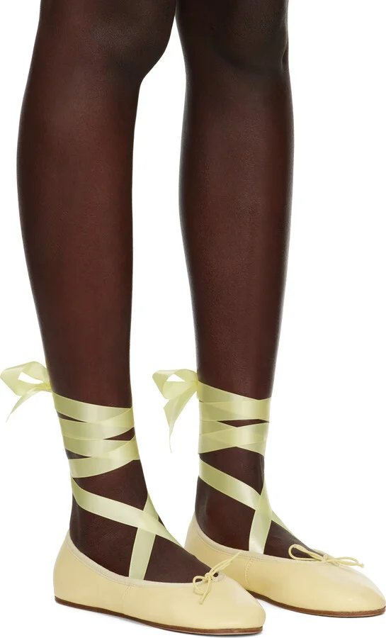 Repetto Yellow Sophia Ballerina Flats - Image 4