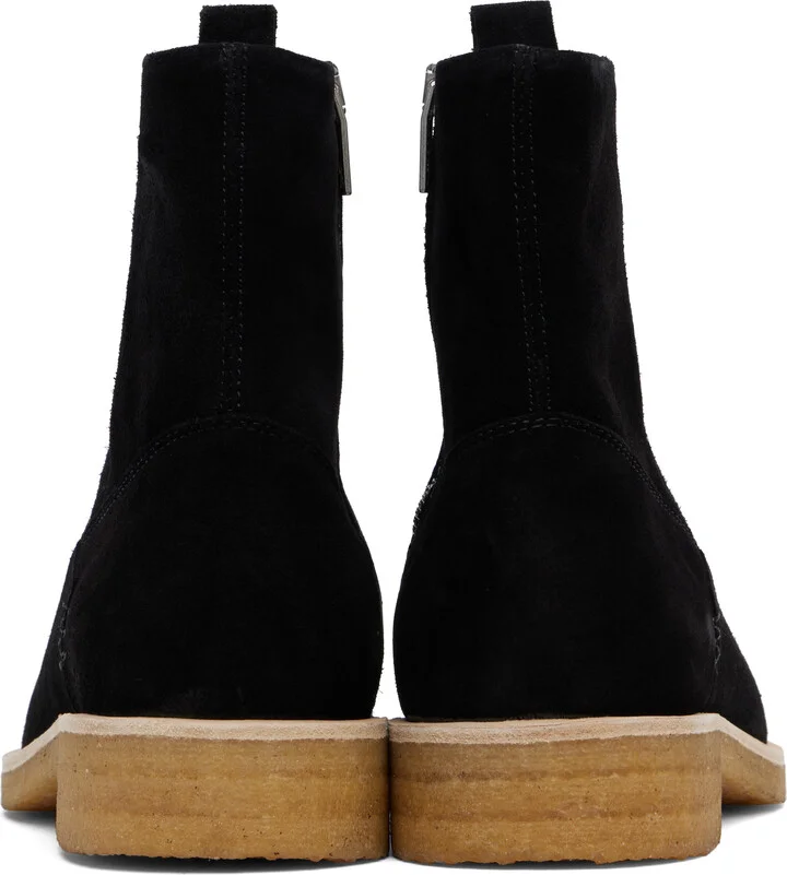 Represent Black Crepe Chelsea Boots - Image 2
