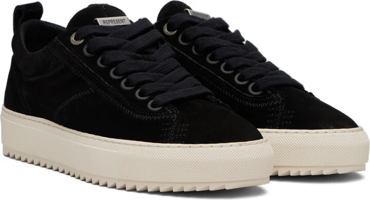 Represent Black Suede Alpha 2.0 Sneakers - Image 4