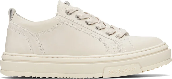 Represent Off-White HTN Low Distressed Sneakers