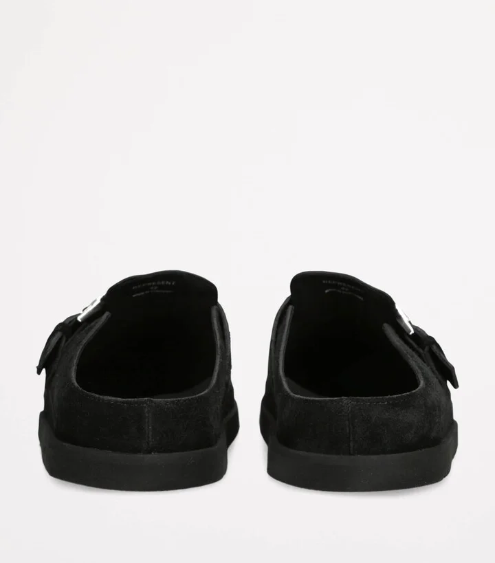 Represent Suede Initial Mules - Image 2