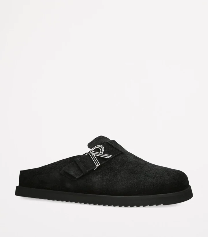 Represent Suede Initial Mules - Image 3