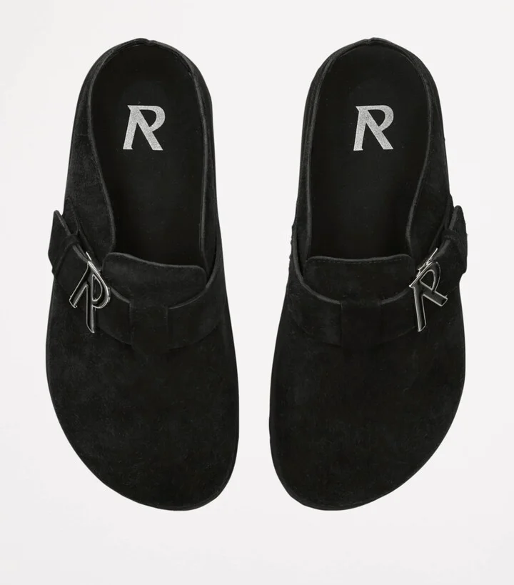 Represent Suede Initial Mules - Image 4