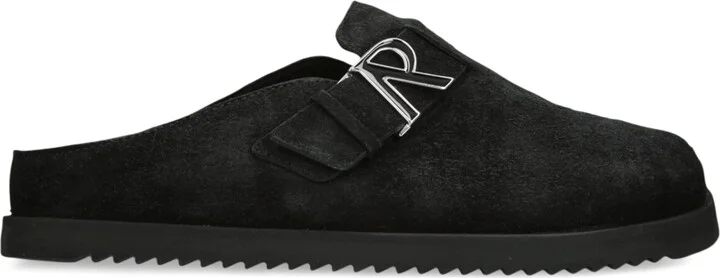 Represent Suede Initial Mules