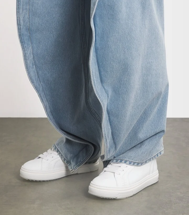 Represent Tumbled Leather Htn Sneakers - Image 2