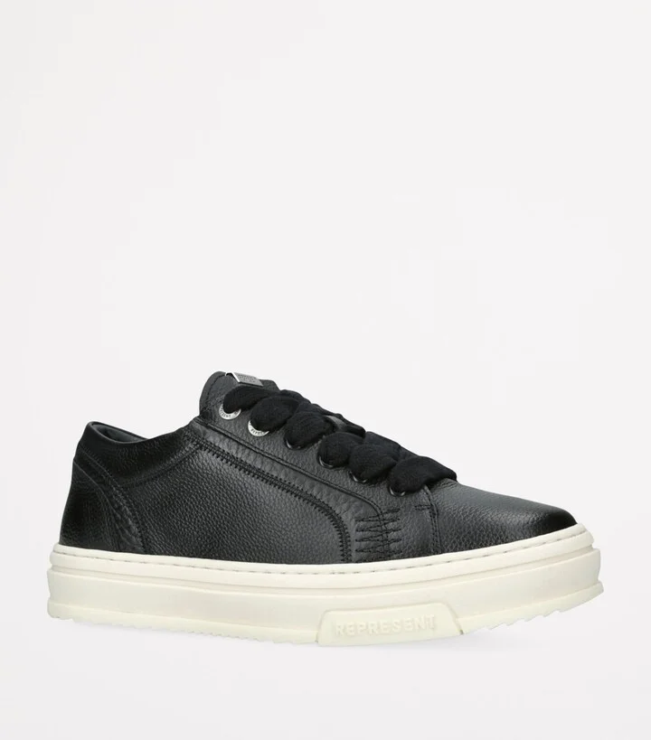 Represent Tumbled Leather Htn Sneakers - Image 3